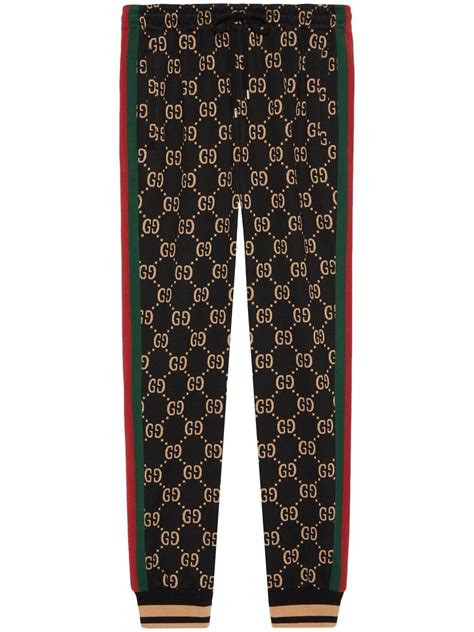 gucci print pants men|gucci leather bottoms for men.